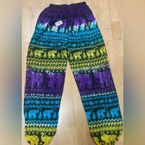 Elephant Boho Hippie Women’s Festival One Size Pants